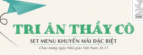 Menu Tri Ân Thầy Cô